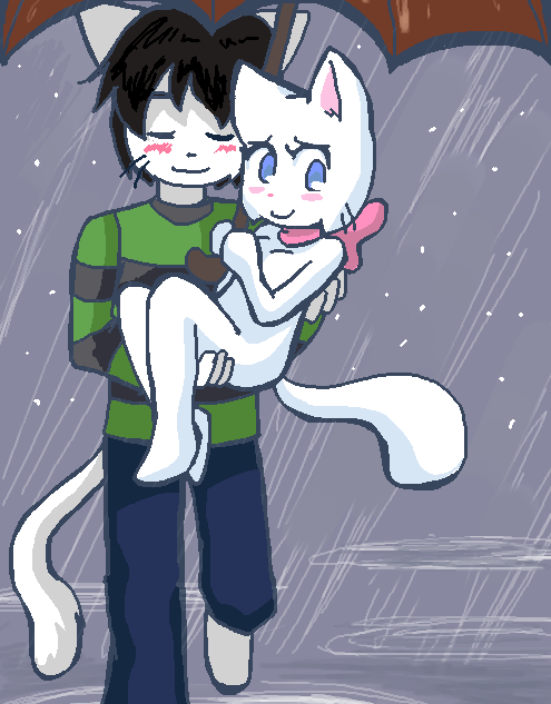Candybooru image #536, tagged with Liam LiamxLucy Lucy Taeshi_(Artist) rain